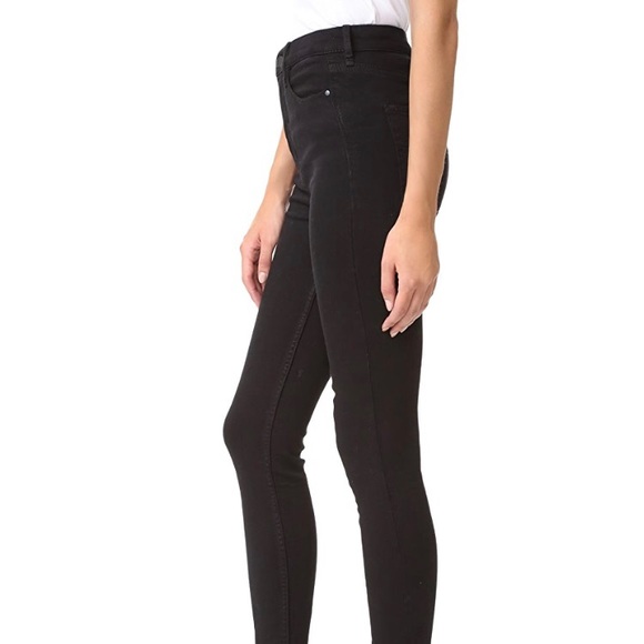 Free People Black Cyndi High-Rise Skinny Jeans - Picture 2 of 6
